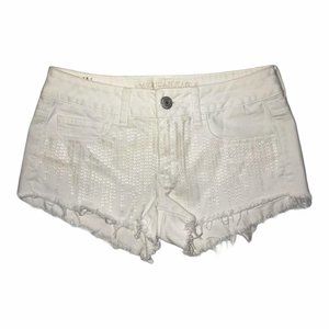 American Eagle Embellished Distressed Shorts 4